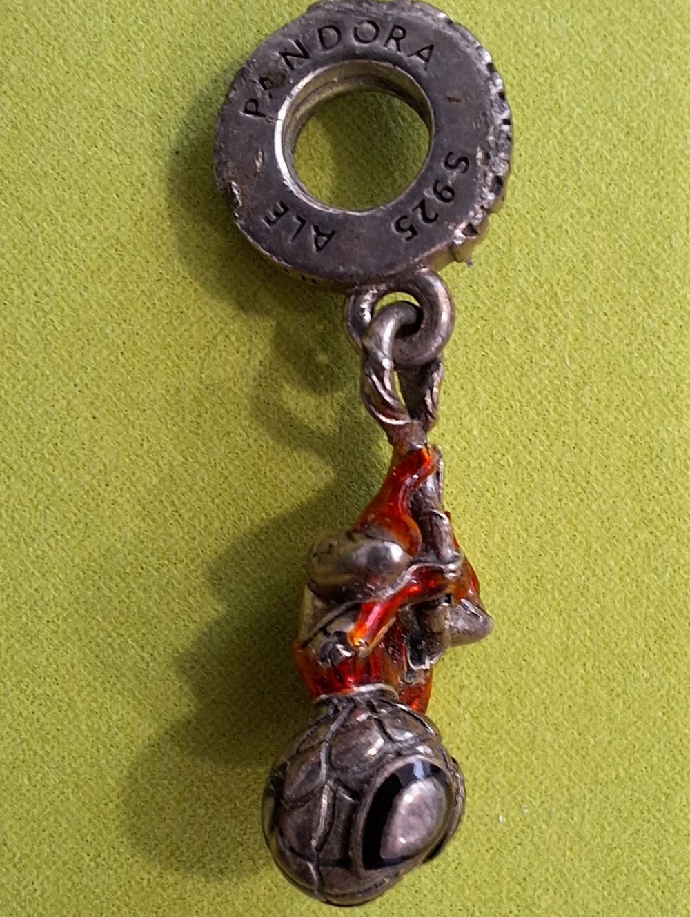 PANDORA 925 Marvel Hanging Spider-Man Dangle Charm Preown. Damage See Photos